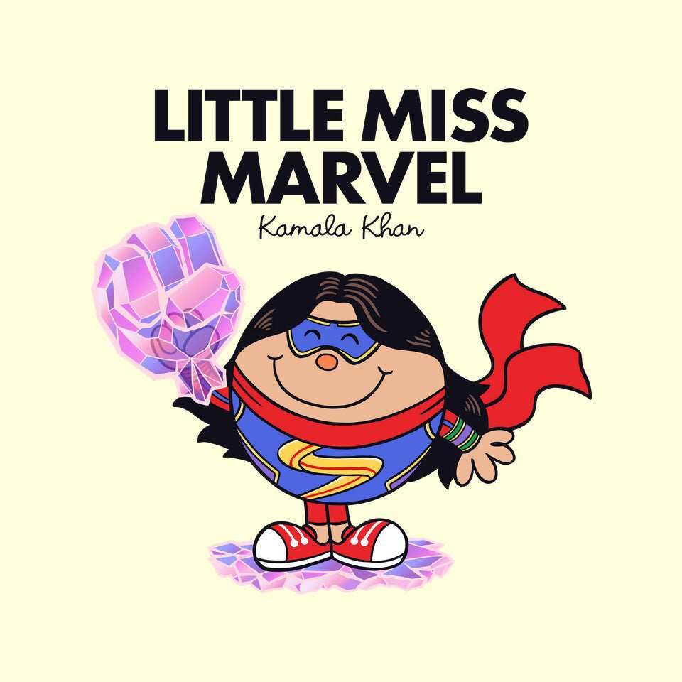 Little Miss Marvel - None / White / 12x16