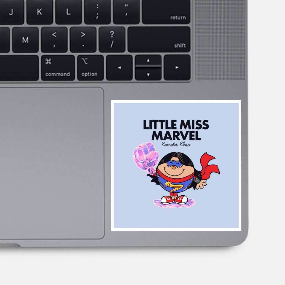 Little Miss Marvel - None / White / 3x3
