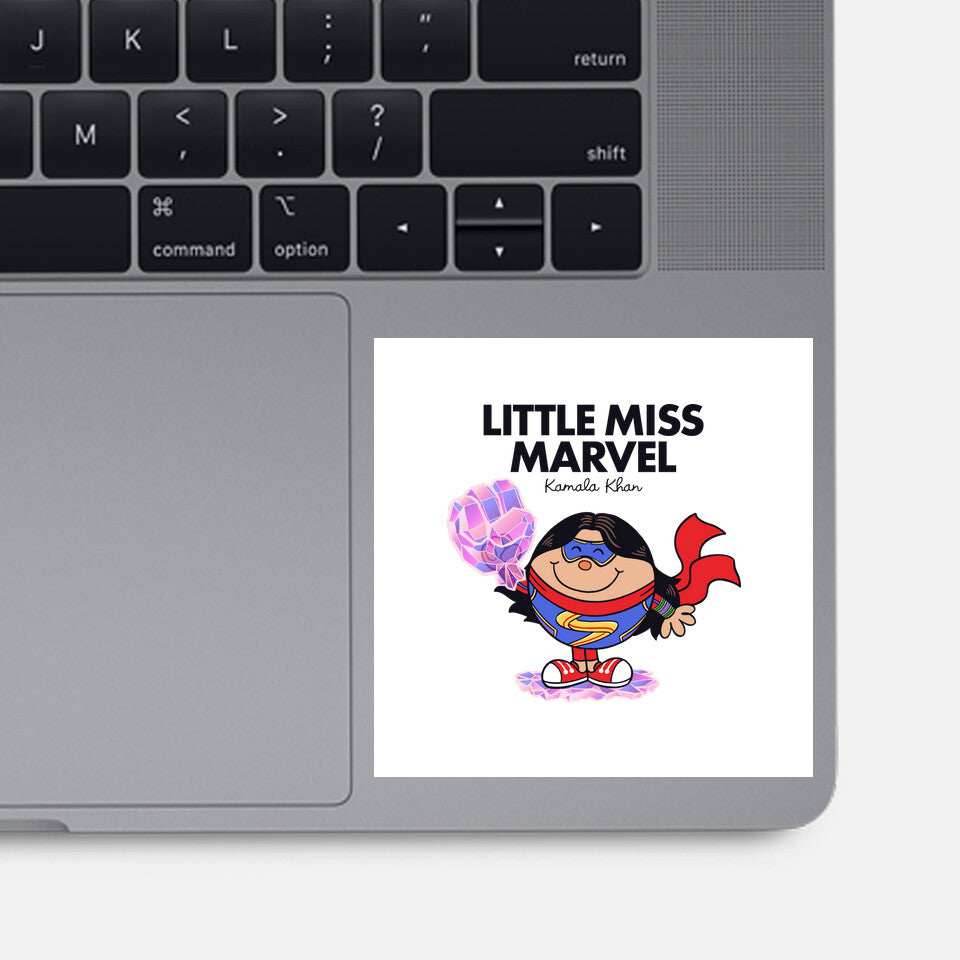Little Miss Marvel - None / White / 3x3