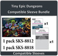 "Tiny Epic Dungeons" (Retail Version) Compatible Sleeve Bundle (8812 X 1 + 8818 X 1)