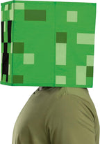 Creeper Block Head Minecraft Costume Mask Child Size