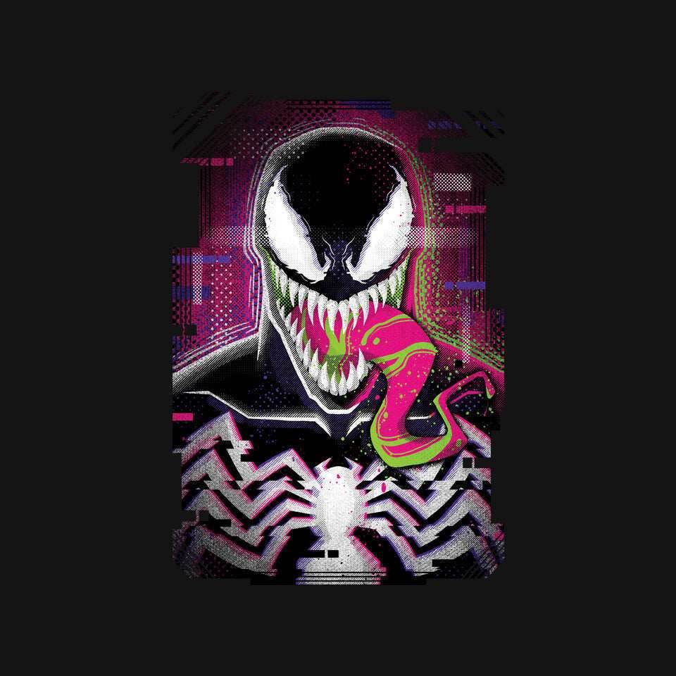 Venom Glitch - None / Red / 14x14