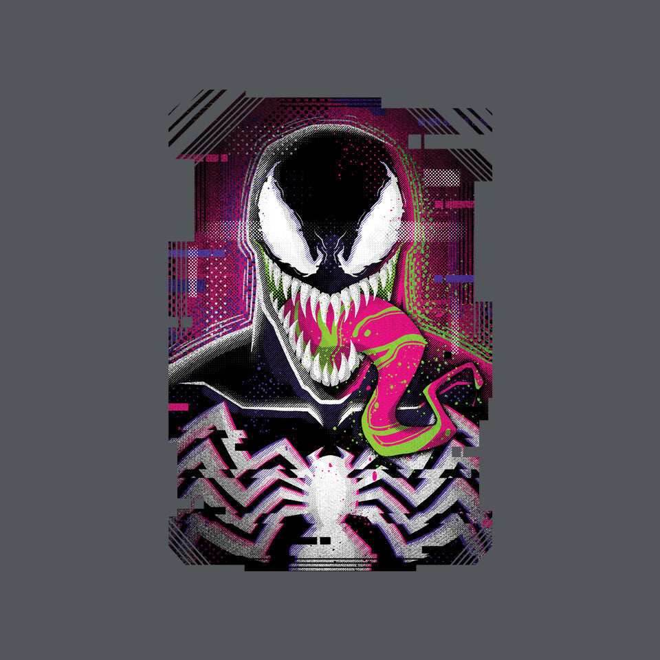 Venom Glitch - None / Red / 12x16