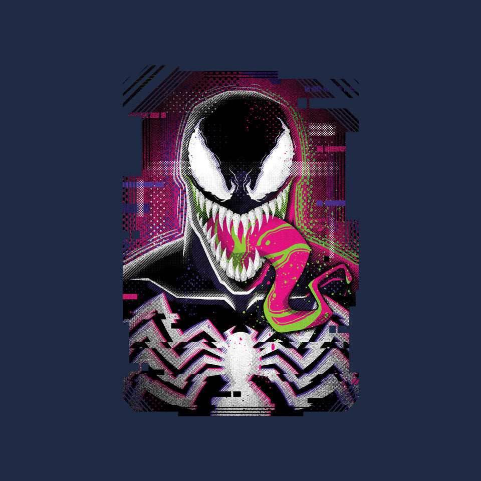 Venom Glitch - None / Red / 13x13