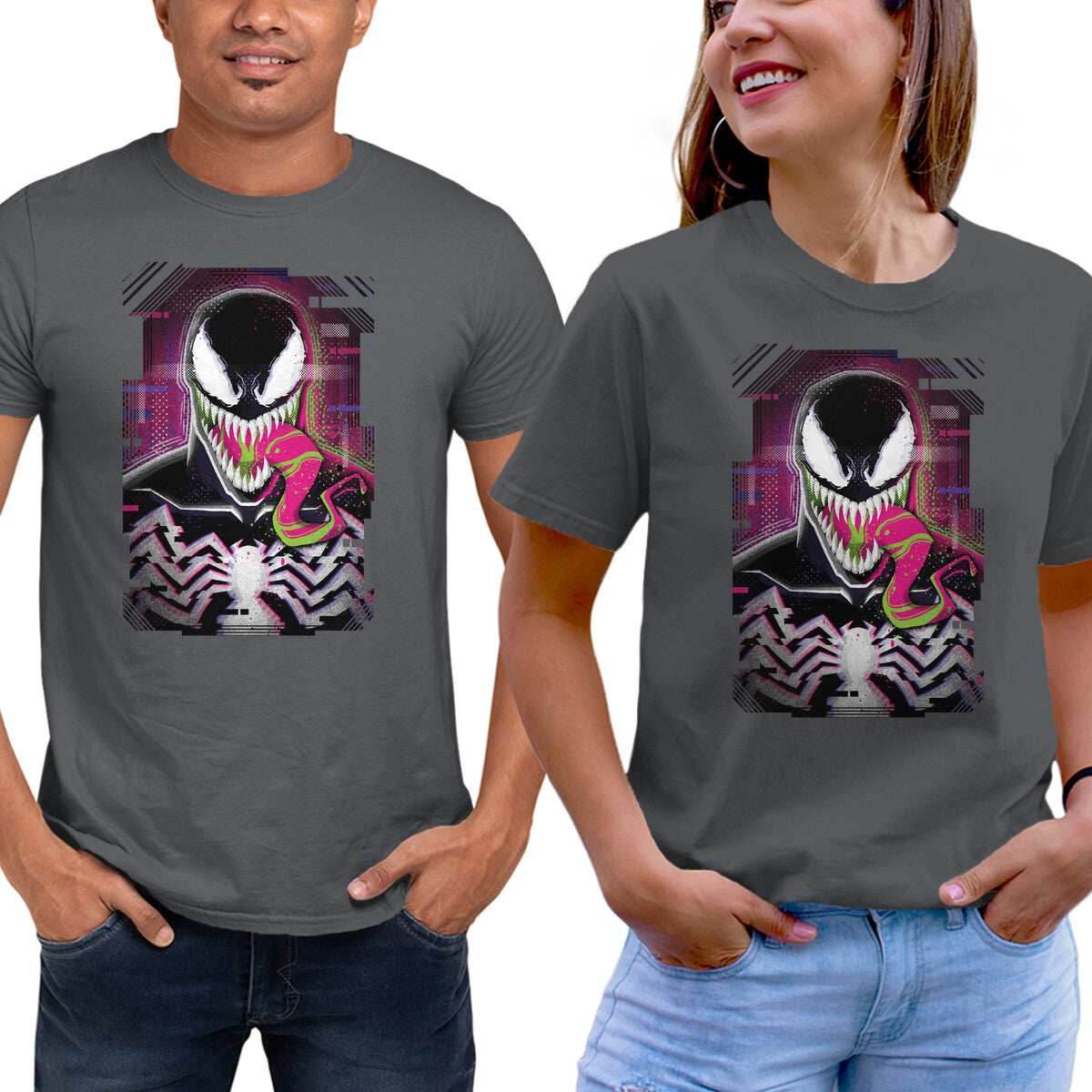 Venom Glitch - Unisex / Charcoal / S
