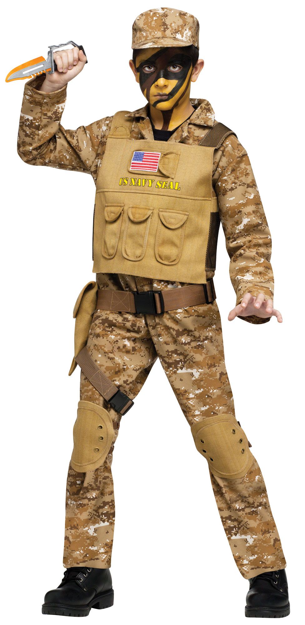 US Navy Seal Military Child Costume Medium 8-10