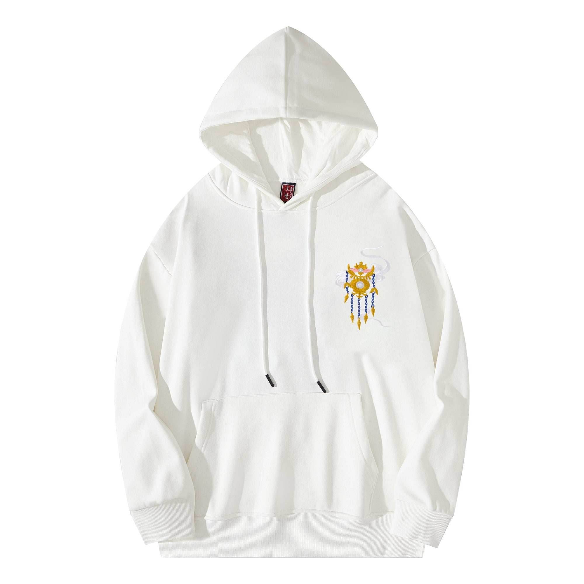 KH9241 Queen Himiko Embroidery Hoodie - Black / S
