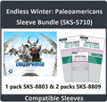 "Endless Winter: Paleoamericans" Compatible Card Sleeve Bundle (8803 x 1 + 8809 x 2)