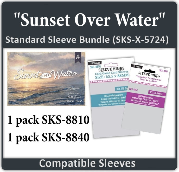 "Sunset Over Water" Compatible Card Sleeve Bundle (8810 X 1 + 8840 X 1)