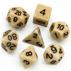 Brown Imitation Stone DND Dice RPG Resin Dice (46g) - 