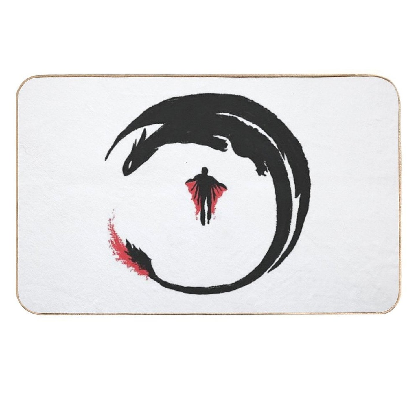 Dragon Rider  Repositionable Bath Mat