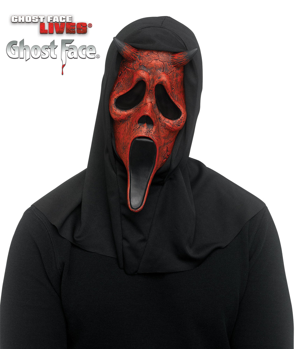 Fun World Scream Ghost Face Aged Devil Character Costume Mask