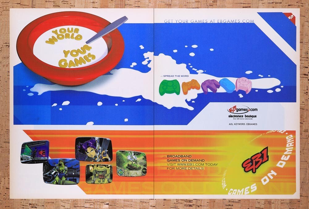 2001 EB Games Your World Your Games Original Ad v28