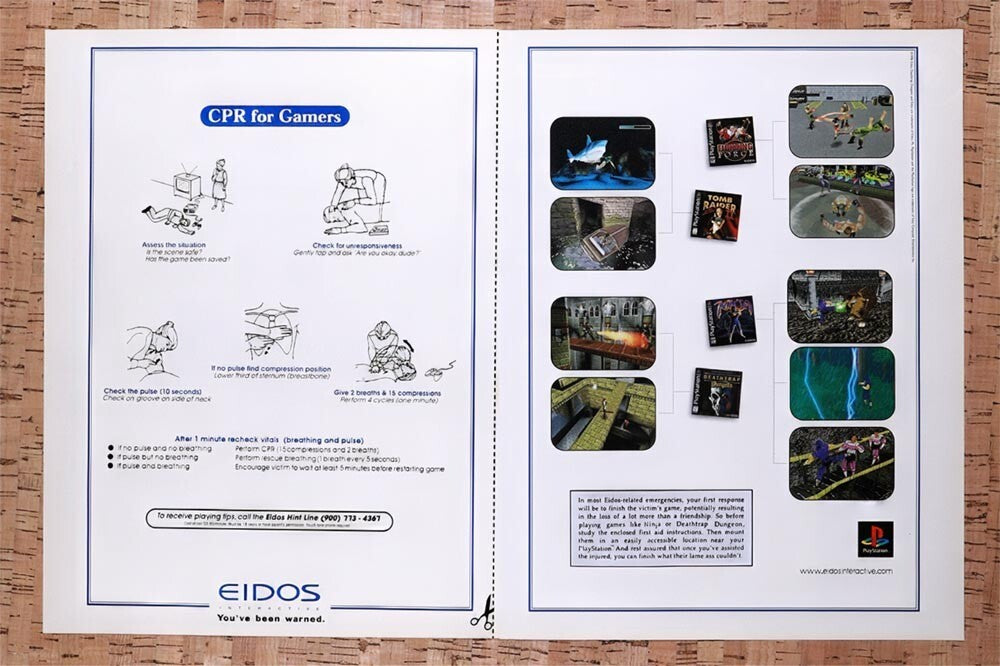 1998 Eidos PS1 Games Original Ad v8