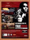 2004 True Crime Streets Of LA Reloaded For PC Original Ad v6