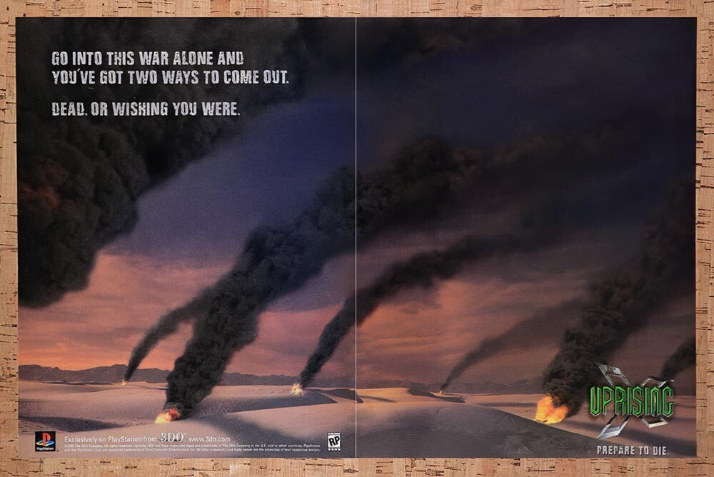 1998 Uprising X PS1 Original Ad v1