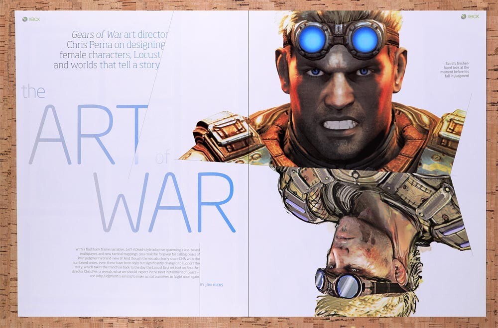 2013 Gears Of War Judgement The Art Of War Original Ad v6