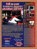 1996 Sega Nomad Wildest Adventure Contest Original Ad v2