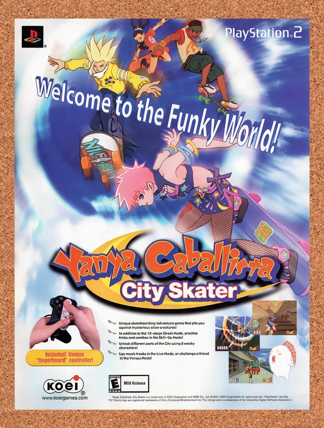2001 Yanya Caballista PS2 Original Ad v1