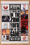 1996 Konami XXL Sports Series NBA In The Zone Original Ad v2