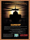 1988 Gunship The Attack Helicopter Simulation Tandy Original Ad v3
