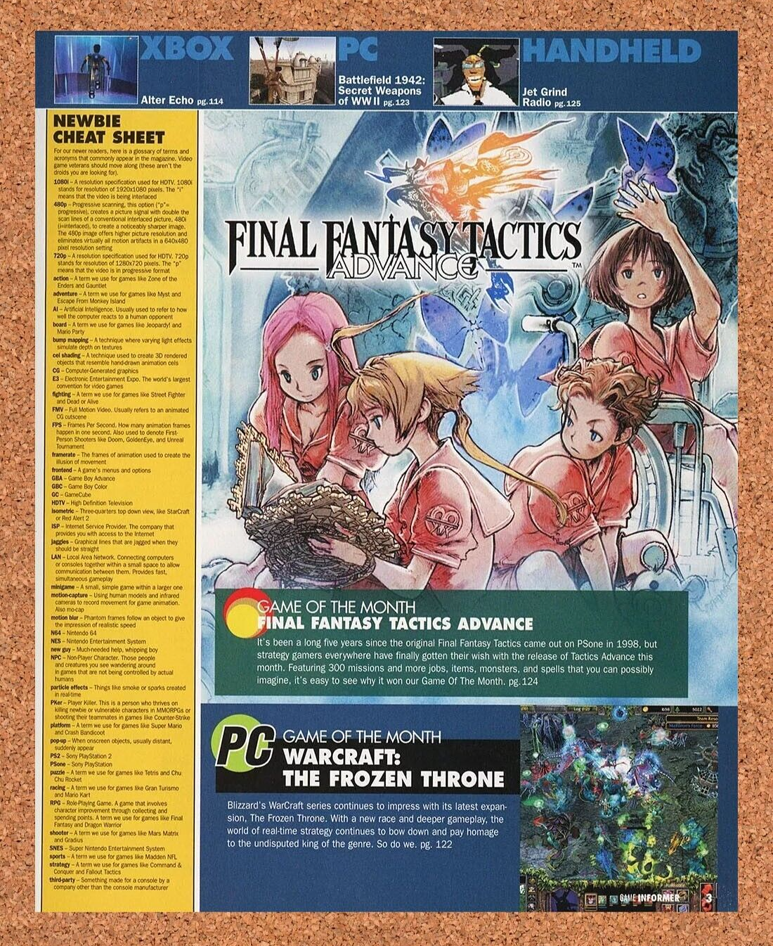 2005 Final Fantasy Tactics Advance GBA Original Ad
