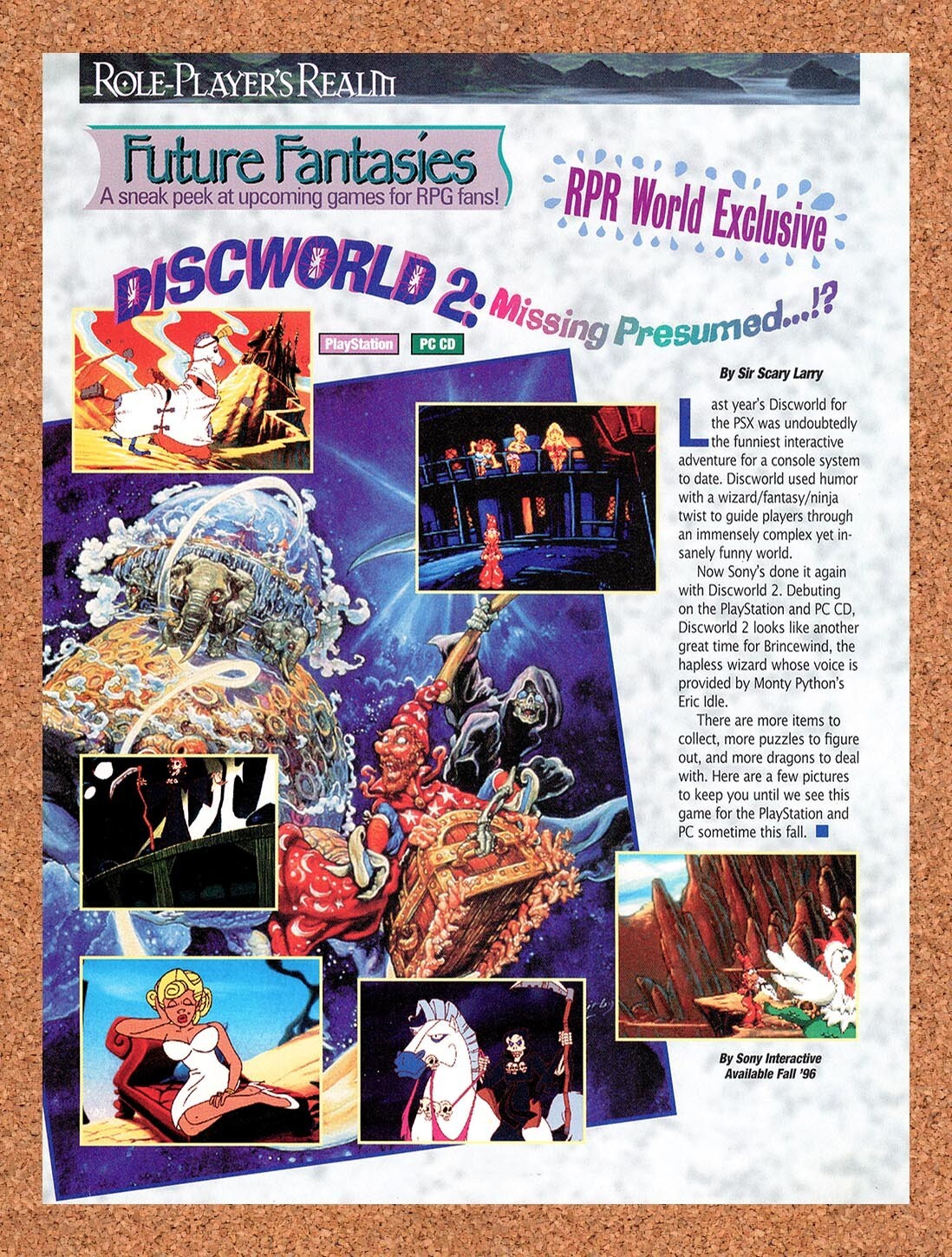 1996 Discworld 2 PS1 Original Ad v1