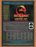 1994 Mortal Kombat II SNES Original Kontrol Pad Ad