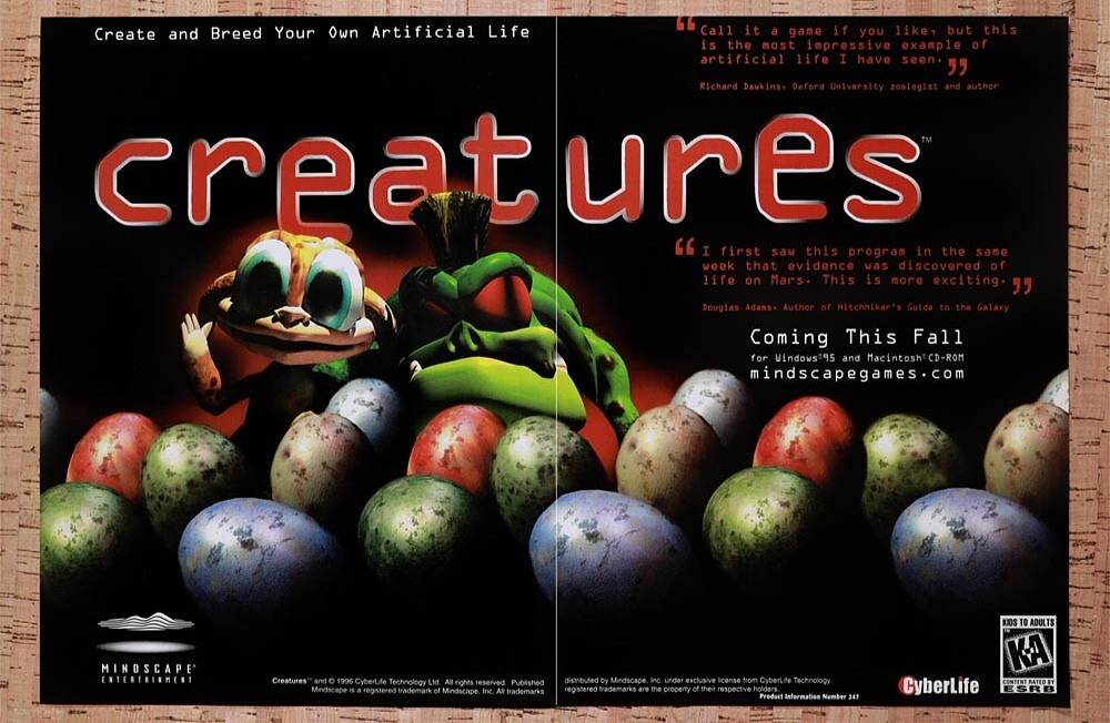 1997 Creatures PC Original Ad v1