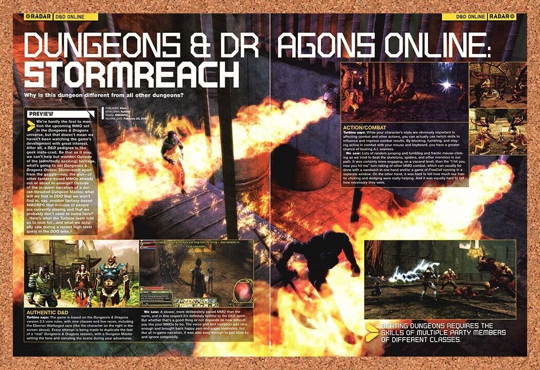 2006 Dungeons & Dragons Stormreach PC Original Video Game Ad