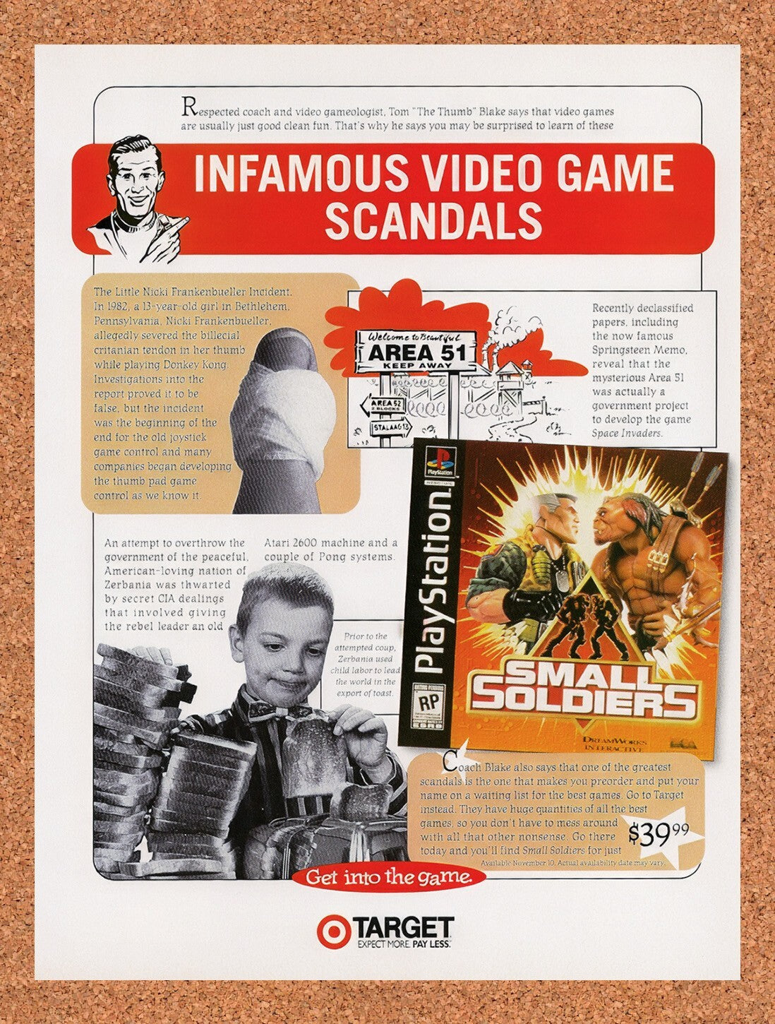 1998 Small Soldiers Target Original Ad v1