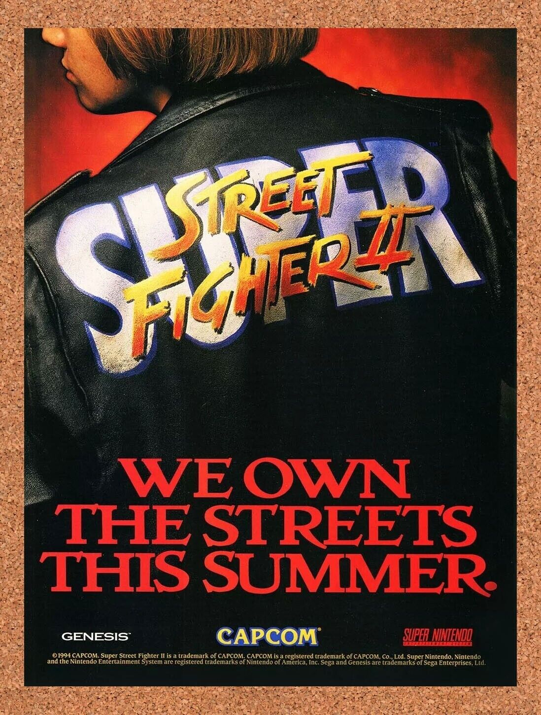 1994 Super Street Fighter II SNES Original Ad