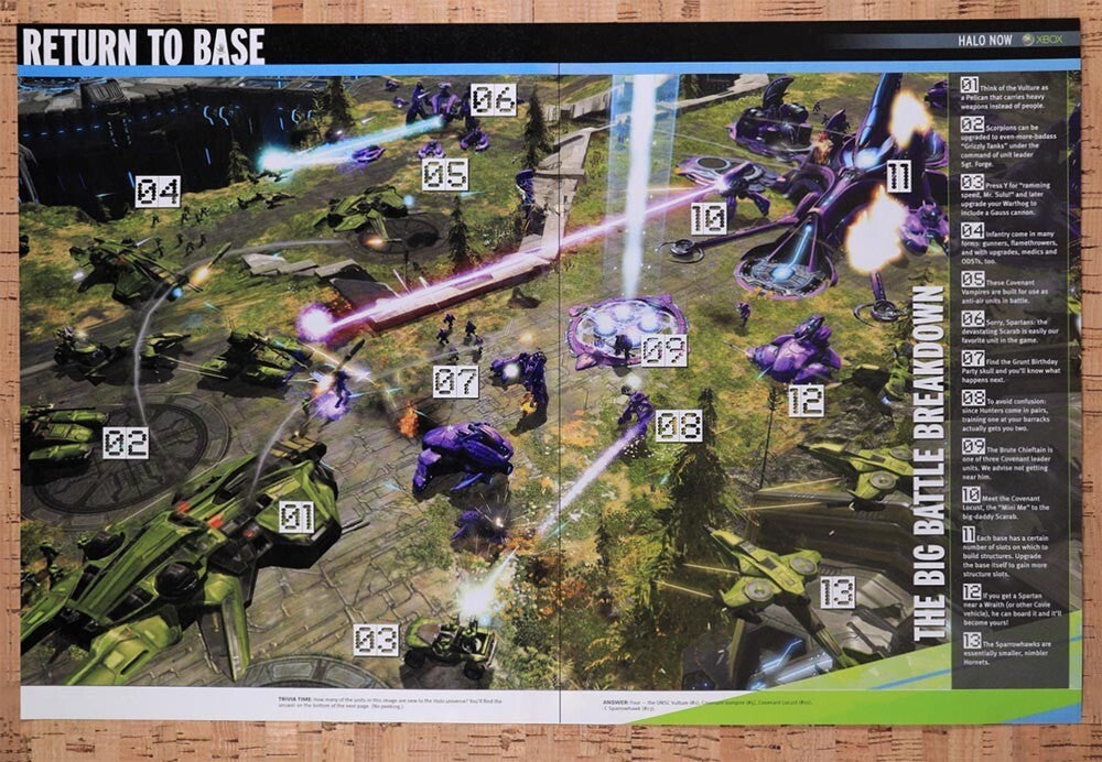 2009 Halo Wars Big Battle Breakdown Original Ad v3