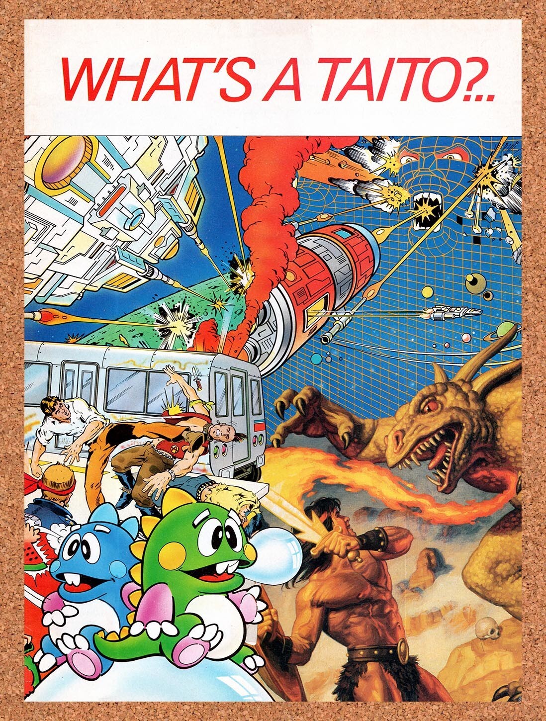 1988 Taito PC Games Original Ad v9