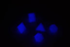 Vintage Ultra Rare Windmill Dice Poly Dice Set (5) RPG DnD Glows in the Dark - 