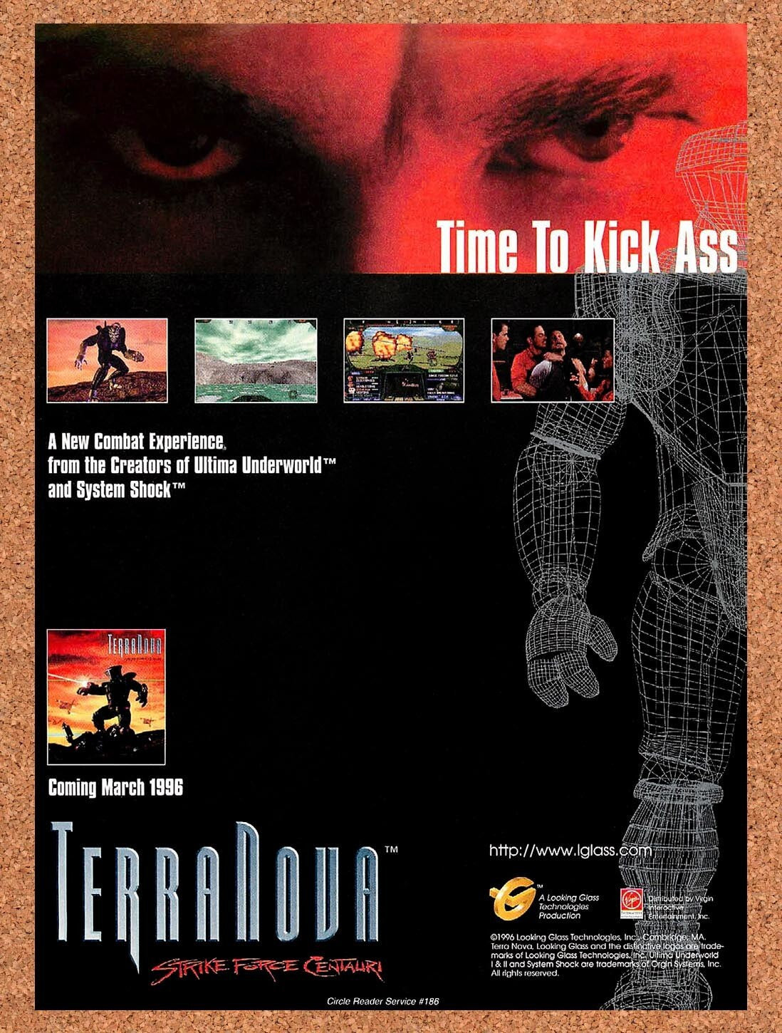 1996 Terra Nova Strike Force Centauri PC Original Ad v3