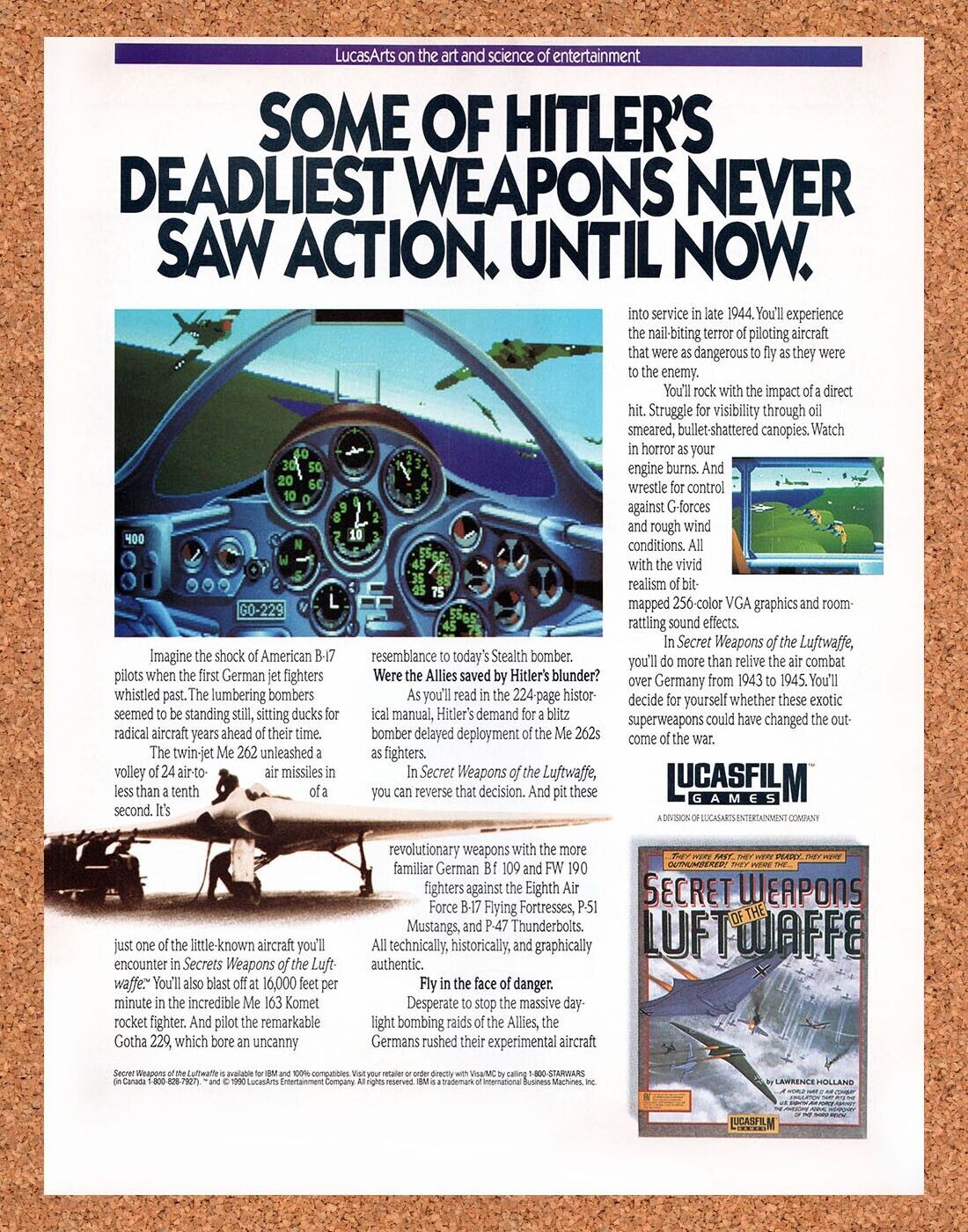 2004 Secret Weapons Of the Luftwaffe Original Ad
