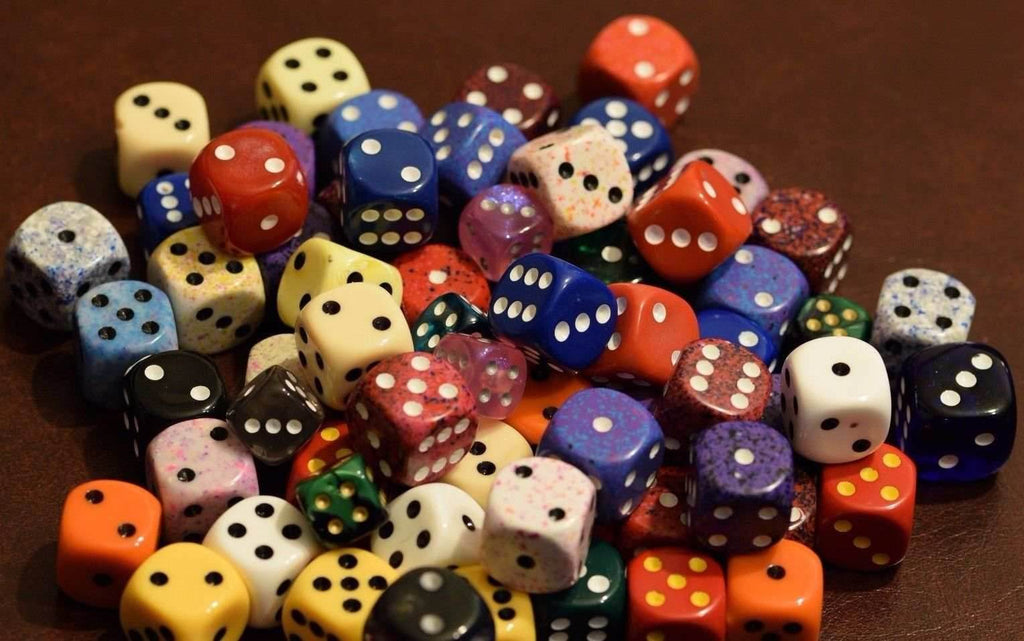 Random d6 Gaming RPG Yahtzee Dice Multi Colors Sizes Quality - 10 Dice