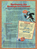 1995 Earthworm Jim Envelope Art Contest Original Ad v16