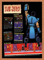 1993 Mortal Kombat Sub-Zero Profile Original Ad v11
