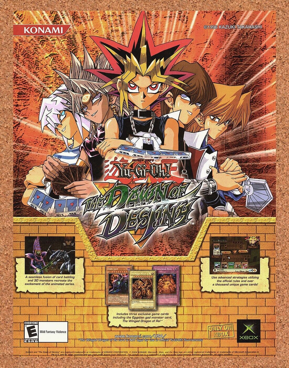 2004 Yu-Gi-Oh Dawn Of Destiny Xbox Original Ad v1