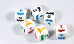 18mm Train Dice Colorful Learning Children Easy to Read Novelty Yahtzee School - 1