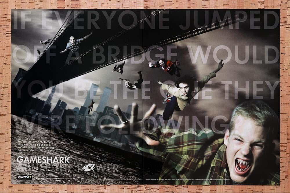 1998 GameShark PS1 Original Ad v4