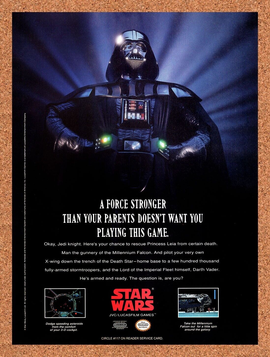 1992 Star Wars NES Original Ad v3