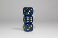 Twilight Speckled 16mm D6 RPG Chessex Dice Blue/ Yellow