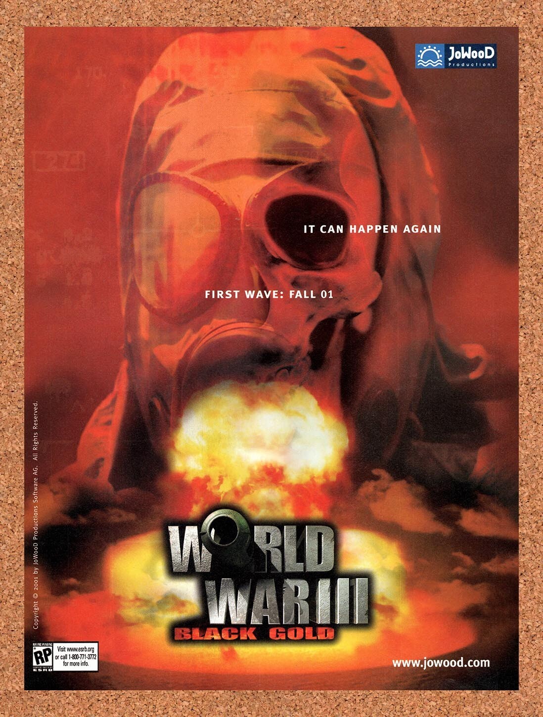 2001 World War III Black Gold PC Original Ad v1