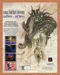 2002 Final Fantasy Origins PS1 Original Yoshitaka Amano Art Ad