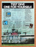 1987 Sub Battle Simulator Commodore 64 Original Ad v1