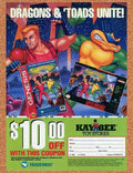 1995 Battletoads Double Dragon SNES Original Kaybee Rebate Ad v3