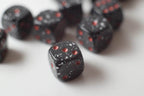 Space Speckled 12mm Dice pipped - 
